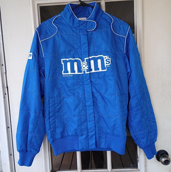 Vintage Chase Authentics M&M’s NASCAR Women’s Jacket Large #38 Blue - Picture 1 of 16